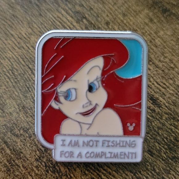 3/$20 - 4/$25 - 5/$30 - Disney Pin - Ariel Quote Pin (The Little Mermaid) - Picture 1 of 1